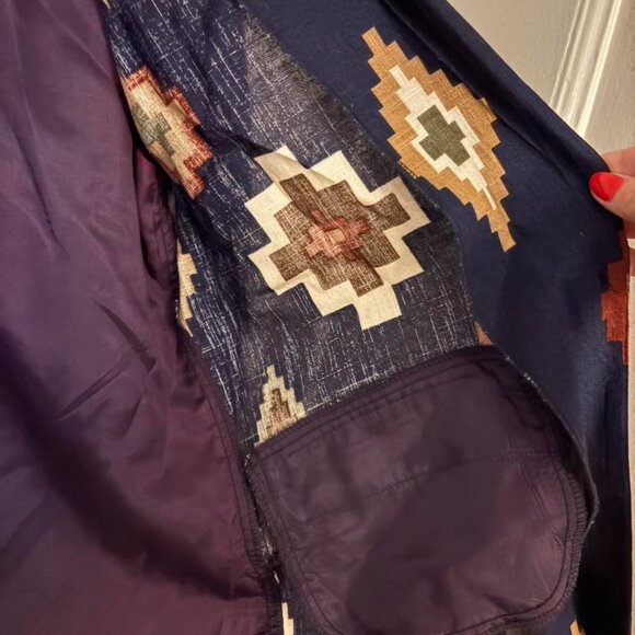 Vintage Southwestern Aztec Blazer |Fall Statement Jacket - Picture 4 of 7